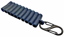 Laden Sie das Bild in den Galerie-Viewer, 22 Loch Gummi Bit Organizer 4 Farben + Karabiner Sortimentbox Sechskant 1/4 HEX