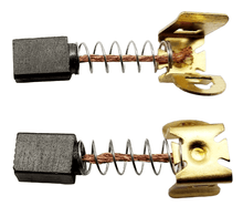 Laden Sie das Bild in den Galerie-Viewer, 1 Paar Motorkohlen mit Feder von oben – von Kraftfeld | Werkzeughandel - Feldmann