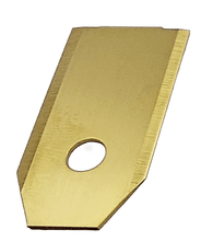 Laden Sie das Bild in den Galerie-Viewer, 12x Messer aus Titan 35mm x 18mm x 0,75mm für Husqvarna Automower, einzeln – von Kraftfeld | Werkzeughandel - Feldmann
