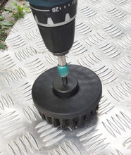 Laden Sie das Bild in den Galerie-Viewer, 15 tlg Bit Bürsten Set 1/4 HEX für Akkuschrauber Ø50,100,120mm Klett Aufsätze