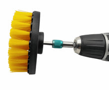 Laden Sie das Bild in den Galerie-Viewer, 15 tlg Bit Bürsten Set 1/4 HEX für Akkuschrauber Ø50,100,120mm Klett Aufsätze