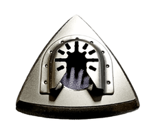 Laden Sie das Bild in den Galerie-Viewer, 26 tlg. Set Schleifplatte 80x80x80 Dreieck , angewendet – von Kraftfeld | Werkzeughandel - Feldmann