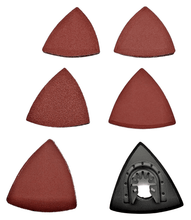 Laden Sie das Bild in den Galerie-Viewer, 26 tlg. Set Schleifplatte 80x80x80 Dreieck von oben – von Kraftfeld | Werkzeughandel - Feldmann