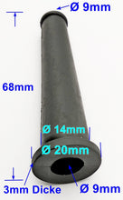 Laden Sie das Bild in den Galerie-Viewer, Elektrowerkzeug Knickschutz Gummi Tülle für Kabel Ø bis 9mm Universal L 68mm