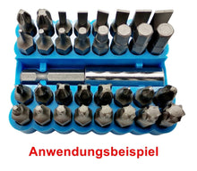 Laden Sie das Bild in den Galerie-Viewer, 2x 32 Loch Organizer + 1x 60mm, gefüllt cMagnet Bithalter, Sortimentbox Sechskant 1/4HEX – von Kraftfeld | Werkzeughandel - Feldmann