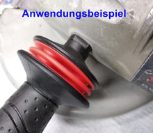 Laden Sie das Bild in den Galerie-Viewer, Gewindeadapter Winkelschleifer montiert an Maschine mit Griff Anwendung - von Kraftfeld