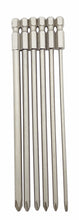 Laden Sie das Bild in den Galerie-Viewer, 6 teiliges Bit Set S2 Stahl 150mm lang , Details, von Kraftfeld, Werkzeughandel Feldmann