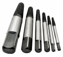 Laden Sie das Bild in den Galerie-Viewer, 6tlg Schraubenausdreher Set HSS von oben,seite – Kraftfeld - Werkzeughandel Feldmann