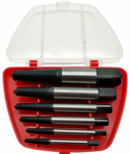 Laden Sie das Bild in den Galerie-Viewer, 6tlg Schraubenausdreher Set HSS von oben, – Kraftfeld - Werkzeughandel Feldmann