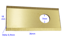 Laden Sie das Bild in den Galerie-Viewer, 9x Kraftfeld Messer aus Titan für alle Worx Landroid S/M/ ,Vision M600, M800 , mit Maß– von Kraftfeld - Werkzeughandel - Feldmann