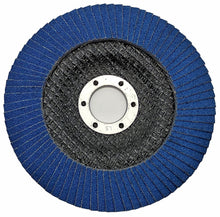 Laden Sie das Bild in den Galerie-Viewer, 2x Fächerscheibe 125 mm Korn 40–120 Zirkonkorund konisch für Winkelschleifer 22,23
