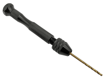 Laden Sie das Bild in den Galerie-Viewer, ALU Handbohrer Bohrfutter schlüssellos 0,3 - 3,5mm, angewendet– von Kraftfeld | Werkzeughandel - Feldmann