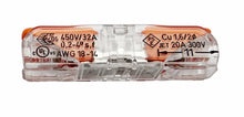 Laden Sie das Bild in den Galerie-Viewer, 5x kleine 2 Leiter Wago 221-2411 Klemmen mit Hebel, max Kabel Ø 4 mm²; 450V, 32A