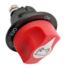 Laden Sie das Bild in den Galerie-Viewer, Batterietrennschalter NOT Drehschalter Ein Aus bis DC 32 V, 100A LKW Auto Schiff , seitlich – von Kraftfeld | Werkzeughandel - Feldmann