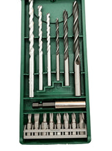 Laden Sie das Bild in den Galerie-Viewer, Bosch Accessories Holz und Stein Bohrer + Bits + Bit Halter,15tlg, in X - , Details Line Box – von Bosch | Werkzeughandel - Feldmann