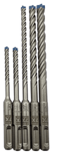 Laden Sie das Bild in den Galerie-Viewer, Bosch blau Hammerbohrer EXPERT SDS plus - 7x Set 5 Kreuzschneide Beton Stein Bohrer 5, 2x6, 8, 10mm SDS ohne Hülle - PLUS – von Bosch | Werkzeughandel - Feldmann
