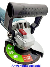 Laden Sie das Bild in den Galerie-Viewer, Bügelgriff für Winkelschleifer M10 und M8 Gewinde Betonschleifer 70mm, von vorne Bosch Makita Metabo Flex – von Kraftfeld | Werkzeughandel - Feldmann