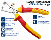 Laden Sie das Bild in den Galerie-Viewer, Bosch Professional VDE Abisolierzange 160 mm 1000V IEC 60900 Kabel bis 10 mm²