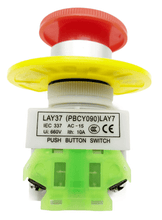 Laden Sie das Bild in den Galerie-Viewer, Druckknopf Drehschalter NOT Ein Aus von vorne bis AC bis 400V, 16 A – von Kraftfeld | Werkzeughandel - Feldmann