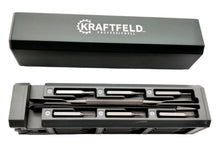 Laden Sie das Bild in den Galerie-Viewer, Feinmechaniker Set 47tlg Handy Laptop Uhr Brille Präzision Spezial Reparatur Kit Kreuz, Schlitz, Torx, Dreikant, Y - Bit, U - Bit, Hex, Pinzette etc – von Kraftfeld | Werkzeughandel - Feldmann