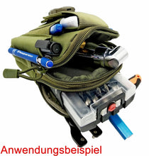 Laden Sie das Bild in den Galerie-Viewer, Gürtel Werkzeug Tasche wasserdichtes Nylon 600D, taktische Einsatztasche Details – von Kraftfeld | Werkzeughandel - Feldmann