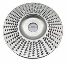 Laden Sie das Bild in den Galerie-Viewer, Holz Schleifteller Raspelscheibe von oben, von Kraftfeld, Werkzeughandel Feldmann