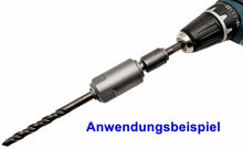 Laden Sie das Bild in den Galerie-Viewer, kompakter HEX 6Kant (10mm)zu SDS, angewendet Plus Aufnahme 6 Kant auf SDS - Plus L: nur 150mm – von Kraftfeld | Werkzeughandel - Feldmann