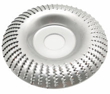 Laden Sie das Bild in den Galerie-Viewer, Ø 100 - 125mm Holz Schleifteller Schnitz Scheibe Huf Raspel für Winkelschleifer Flex mit Standard Aufnahme 22,23mm – von Kraftfeld | Werkzeughandel - Feldmann