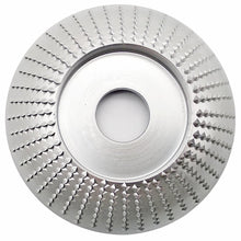 Laden Sie das Bild in den Galerie-Viewer, Ø 100 - 125mm Holz Schleifteller Schnitz Scheibe Huf Raspel für Winkelschleifer Flex mit Standard Aufnahme 22,23mm – von Kraftfeld | Werkzeughandel - Feldmann