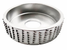 Laden Sie das Bild in den Galerie-Viewer, Ø 100 - 125mm Holz Schleifteller Schnitz Scheibe Huf Raspel für Winkelschleifer Flex mit Standard Aufnahme 22,23mm – von Kraftfeld | Werkzeughandel - Feldmann