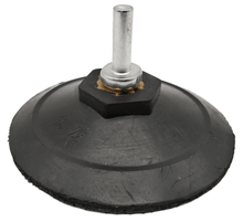 Laden Sie das Bild in den Galerie-Viewer, Ø 100 mm Klettschleifteller + M14 Spanndorn für Winkelschleifer & Bohrmaschine, von unten – von Kraftfeld | Werkzeughandel - Feldmann