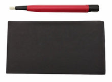 Laden Sie das Bild in den Galerie-Viewer, Reparatur Set für elektrische Kontakte Glasfaserpinsel + feines Schleifpapier von oben – von Kraftfeld | Werkzeughandel - Feldmann