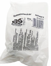 Laden Sie das Bild in den Galerie-Viewer, robuster Gummistecker Vollgummi Schuko, verpackt IP44, 230V, 16A, bis 2,5mm² Außenbereich – von AS Schwabe | Werkzeughandel - Feldmann