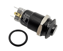 Laden Sie das Bild in den Galerie-Viewer, rot beleuchteter Druckknopf Schalter einrastend AN AUS,Ø 12mm,4pin, seitlich 220V,2A,IP65 – von Kraftfeld | Werkzeughandel - Feldmann