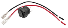 Laden Sie das Bild in den Galerie-Viewer, Schalter ON OFF,Snap in Ø ca 20mm, 2 pin / 2 polig,250 V, 6 A / 125V, 10A + 2 Kabel, komplett – von Kraftfeld | Werkzeughandel - Feldmann