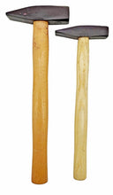 Laden Sie das Bild in den Galerie-Viewer, Schlosserhammer ca 200g oder 500g, beide Holzstiehl 250/300mm,Hammer Kopf mit Rundkeil – von Kraftfeld | Werkzeughandel - Feldmann