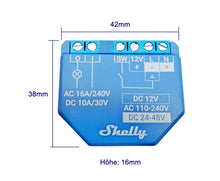 Laden Sie das Bild in den Galerie-Viewer, Shelly Plus 1 WLAN Bluetooth Smart Relais Schalter 16A IOS Android, Alexa Google , mit Maß – von Shelly | Werkzeughandel - Feldmann