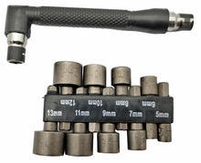 Laden Sie das Bild in den Galerie-Viewer, Winkel Schraubendreher Set Bithalter von vorne, von Kraftfeld, Werkzeughandel Feldmann