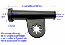 Laden Sie das Bild in den Galerie-Viewer, Winkelschleifer Flex Knickschutz, Details Gummi Tülle für Kabel Øbis 9mm Universal L 60mm – von Kraftfeld | Werkzeughandel - Feldmann