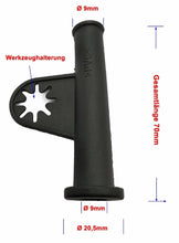 Laden Sie das Bild in den Galerie-Viewer, Winkelschleifer Flex Knickschutz, Details Gummi Tülle für Kabel Øbis 9mm Universal L 70mm – von Kraftfeld | Werkzeughandel - Feldmann