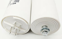 Laden Sie das Bild in den Galerie-Viewer, Kondensator 4 Pin bis 500V~ AC 8,10,12,14,16,20,25,35,40,45 µF uf mit Gewinde – von Kraftfeld | Werkzeughandel - Feldmann