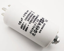 Laden Sie das Bild in den Galerie-Viewer, Kondensator 4 Pin bis 500V~ AC 8,10,12,14,16,20,25,35,40,45 µF uf mit Gewinde – von Kraftfeld | Werkzeughandel - Feldmann