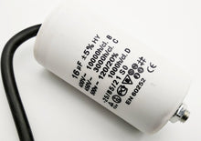 Laden Sie das Bild in den Galerie-Viewer, Kondensator bis 500V~ AC 8,10,12,14,16,20,25,35,40,45 µF uf mit Kabel + Gewinde Motorkondensator,Anlaufkondensator,Starterkondensator,Betriebskondensator – von Kraftfeld | Werkzeughandel - Feldmann