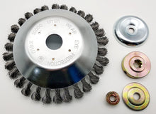 Laden Sie das Bild in den Galerie-Viewer, Unkrautbürste Ø150 / 180 mm Metallbürste gezopft Freischneider Motorsense Rost Bürste – von Kraftfeld | Werkzeughandel - Feldmann