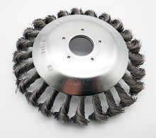 Laden Sie das Bild in den Galerie-Viewer, Unkrautbürste Ø150 / 180 mm Metallbürste gezopft Freischneider Motorsense Rost Bürste – von Kraftfeld | Werkzeughandel - Feldmann