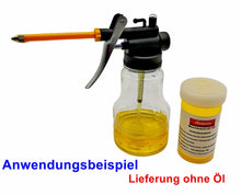 Laden Sie das Bild in den Galerie-Viewer, Anwendung Präzisionsöler Ölkanne 250 ml mit Filter für Werkstatt und Maschinen von Kraftfeld