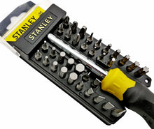 Laden Sie das Bild in den Galerie-Viewer, 35-tlg. Stanley Bit-Sortiment mit Torx, PH, PZ, Schlitz und Innensechskant