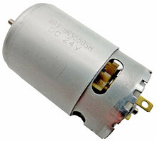 Laden Sie das Bild in den Galerie-Viewer, 24V Gleichstrommotor, von Seite, von Krafteld, Werkezughandel Feldmann
