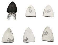 Laden Sie das Bild in den Galerie-Viewer, 26 tlg. Set Schleifplatte 5 von unten – von Kraftfeld | Werkzeughandel - Feldmann
