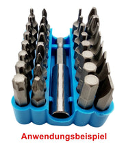 Laden Sie das Bild in den Galerie-Viewer, 2x 32 Loch Organizer + 1x 60mm angesendet Magnet Bithalter, Sortimentbox Sechskant 1/4HEX – von Kraftfeld | Werkzeughandel - Feldmann
